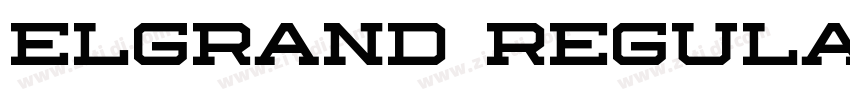 Elgrand Regular字体转换 Elgrand Regular字体转换